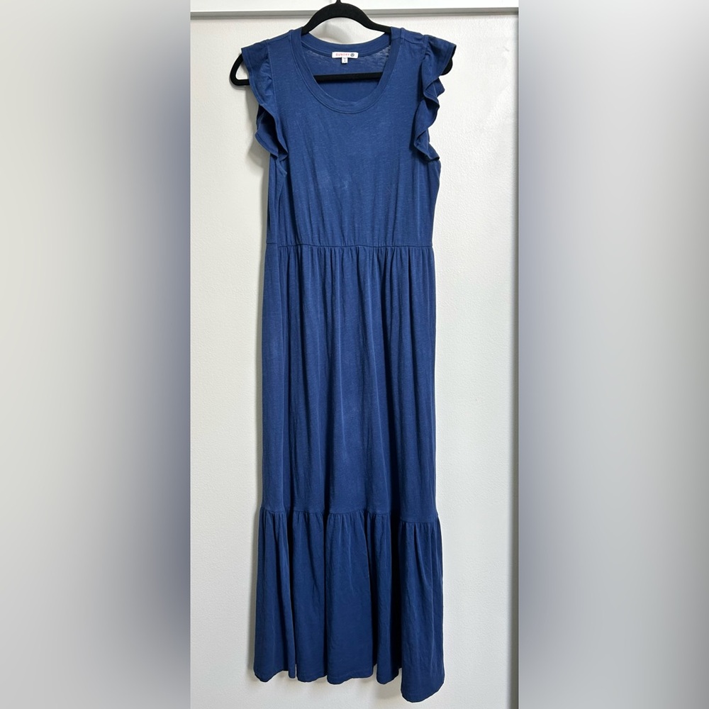 Sundry dress Navy size 2 maxi dress. Flutter sleeve